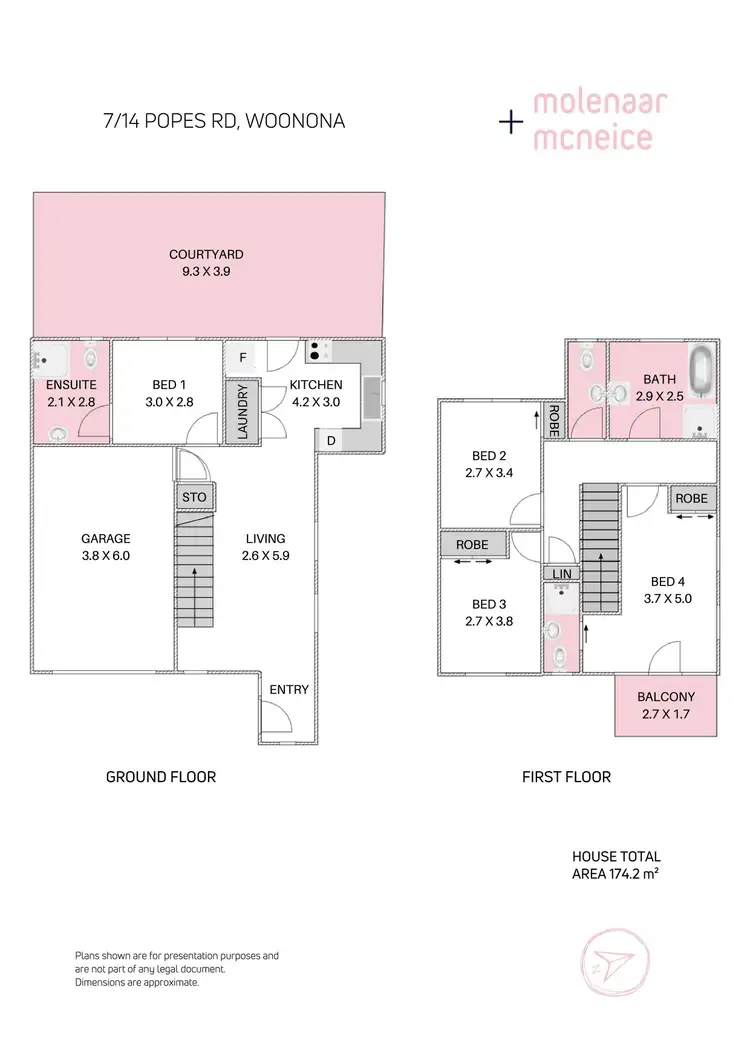 Floorplan of Homely townhouse listing, 7/14 Popes Road, Woonona NSW 2517