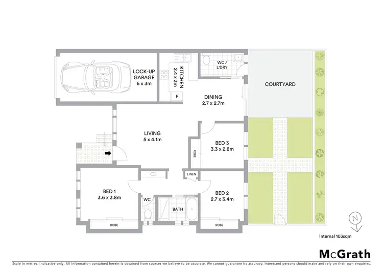 Floorplan of Homely villa listing, 1/7 King Street, Ourimbah NSW 2258