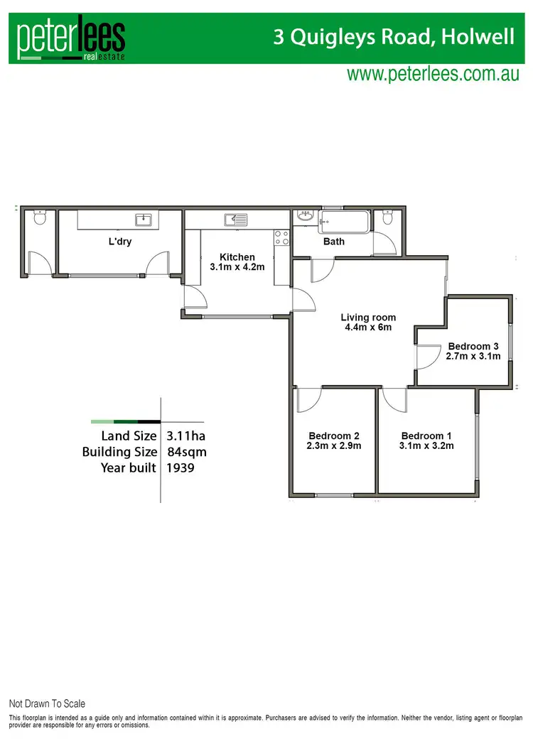 Floorplan of Homely rural property listing, 3 Quigleys Road, Holwell TAS 7275