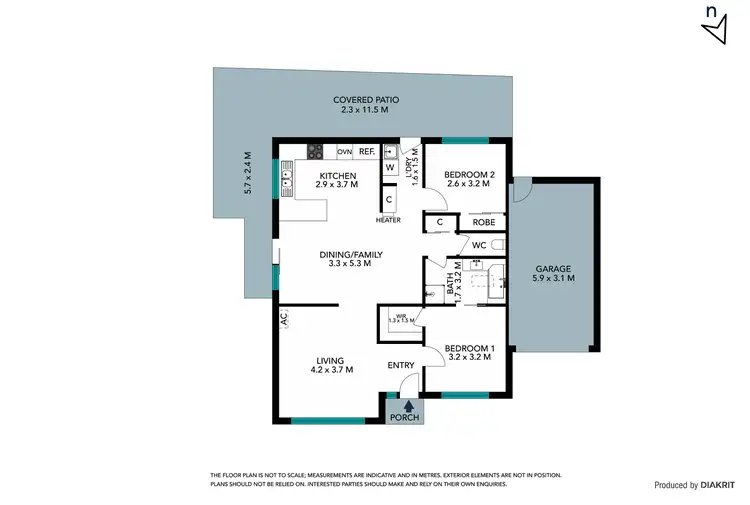 Floorplan of Homely unit listing, 2A Polydor Court, Epping VIC 3076