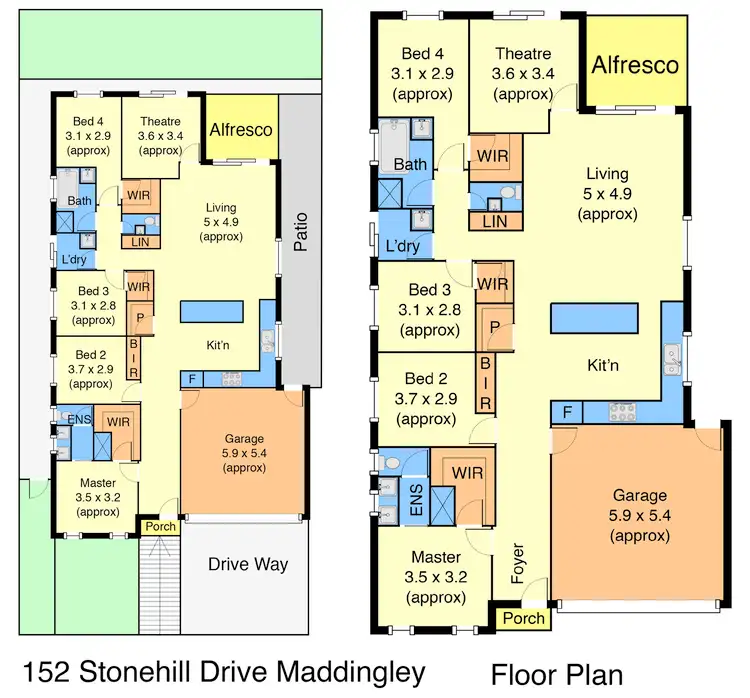 Floorplan of Homely house listing, 152 Stonehill Drive, Maddingley VIC 3340