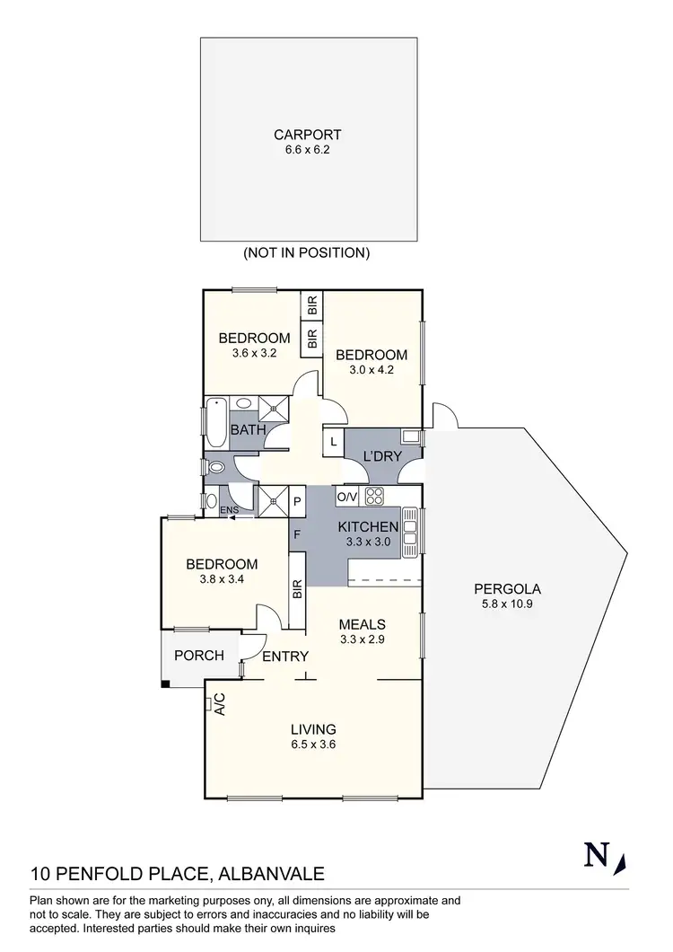 Floorplan of Homely house listing, 10 Penfold Place, Albanvale VIC 3021