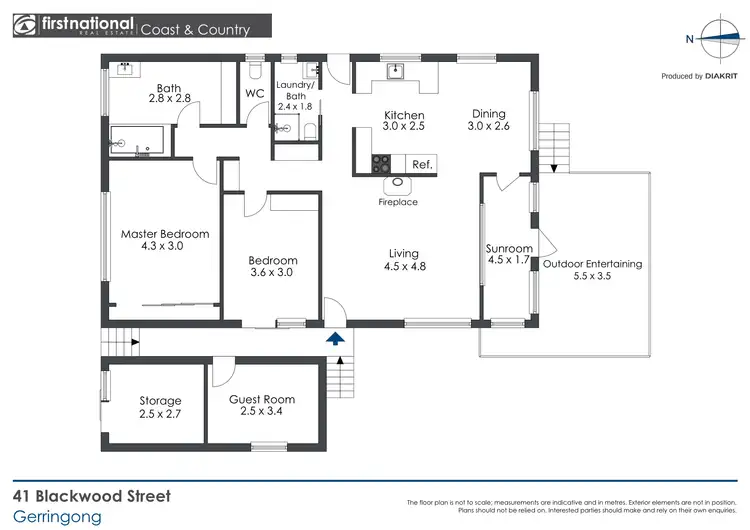 Floorplan of Homely house listing, 41 Blackwood Street, Gerringong NSW 2534