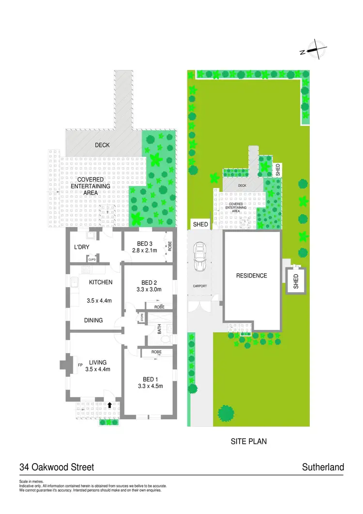 Floorplan of Homely house listing, 34 Oakwood Street, Sutherland NSW 2232