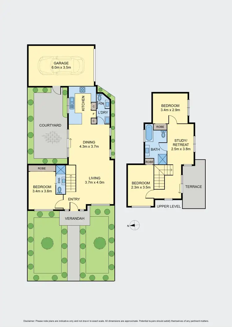 Floorplan of Homely townhouse listing, 1/10 Sutherland Street, Coburg VIC 3058