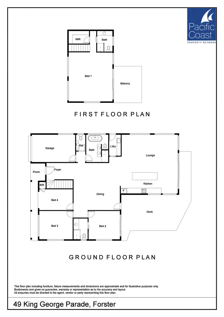 Floorplan of Homely house listing, 49 King George Parade, Forster NSW 2428