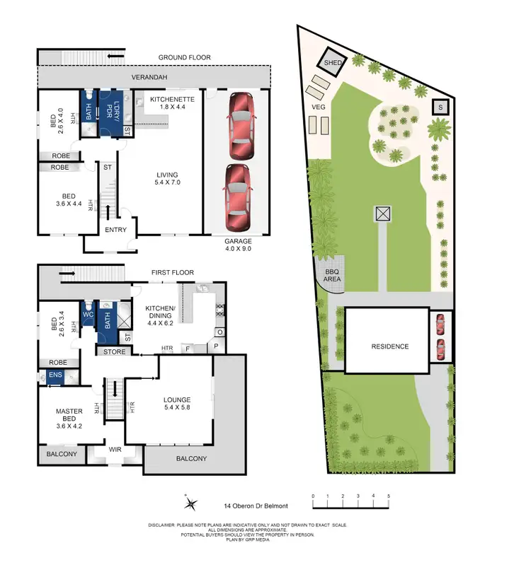 Floorplan of Homely house listing, 14 Oberon Drive, Belmont VIC 3216