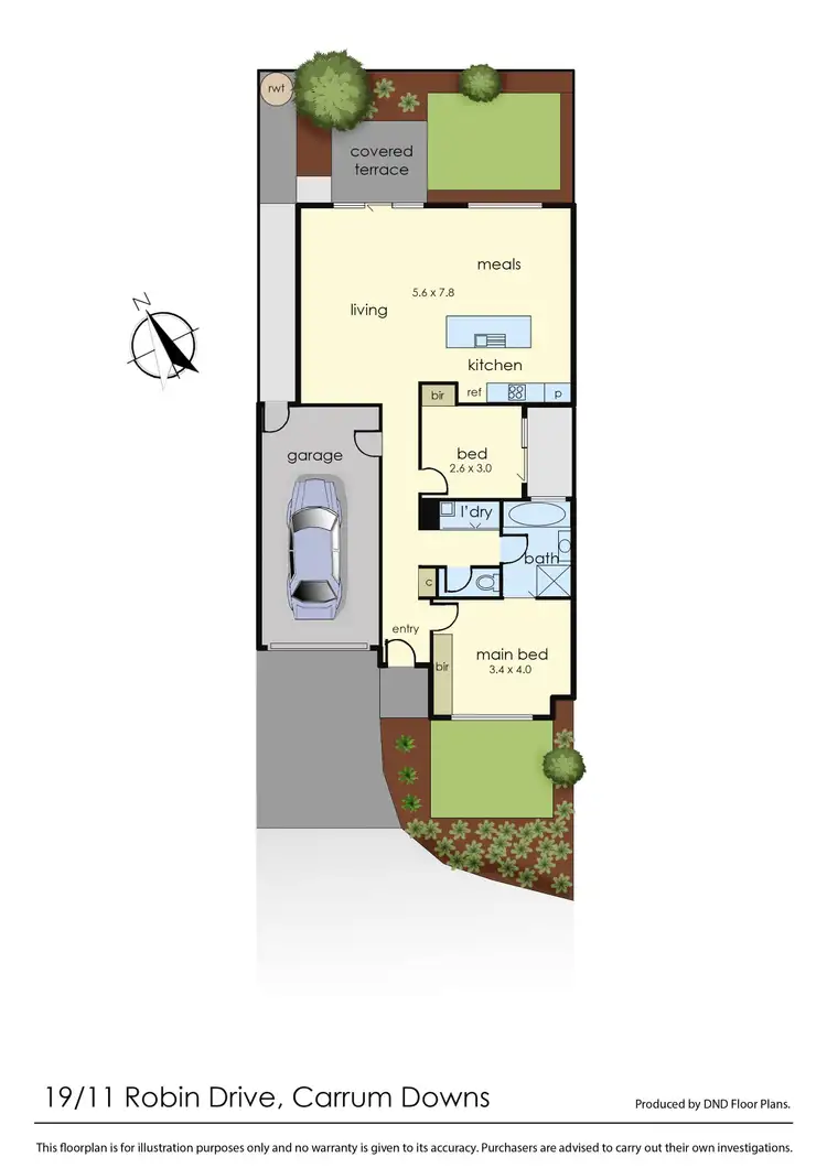 Floorplan of Homely unit listing, 11/19 Robin Drive, Carrum Downs VIC 3201