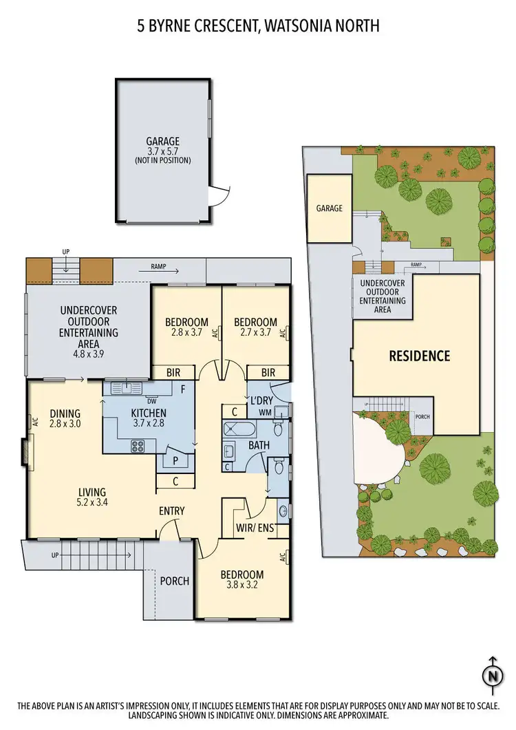 Floorplan of Homely house listing, 5 Byrne Crescent, Watsonia North VIC 3087