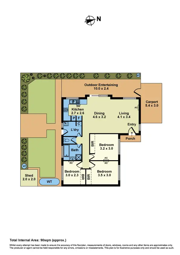 Floorplan of Homely townhouse listing, 4/117 Essex Street, West Footscray VIC 3012