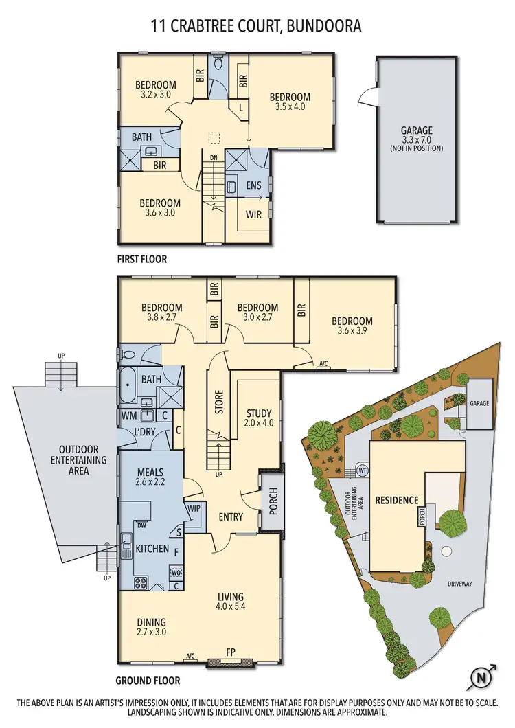 Floorplan of Homely house listing, 11 Crabtree Court, Bundoora VIC 3083