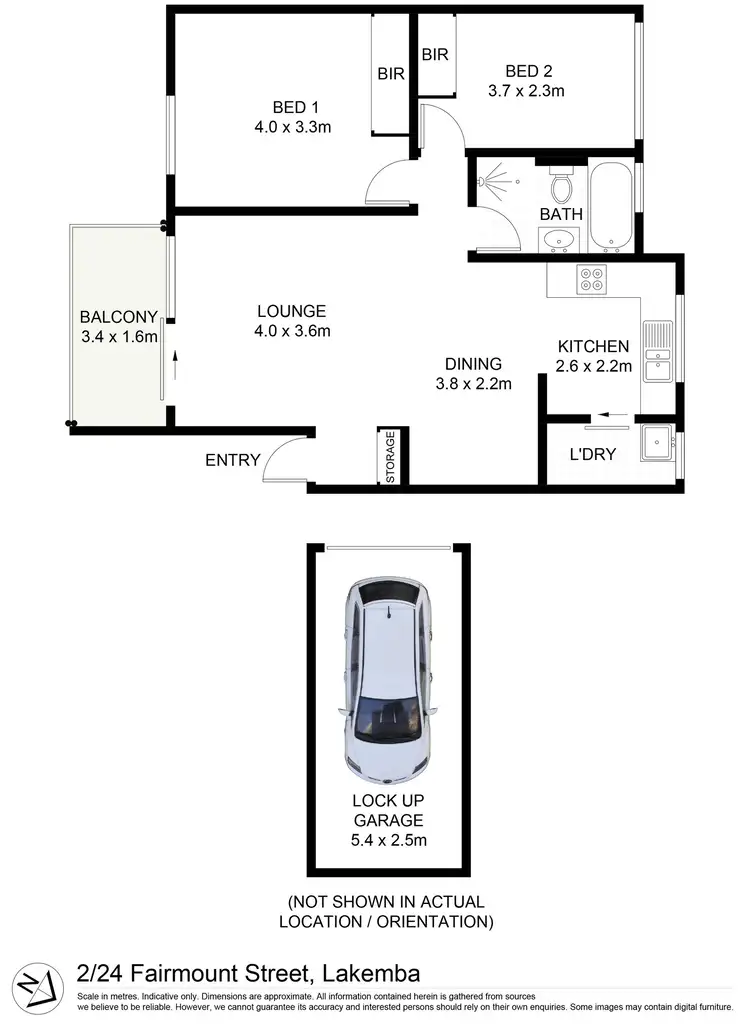 Floorplan of Homely apartment listing, 2/24 Fairmount Street, Lakemba NSW 2195