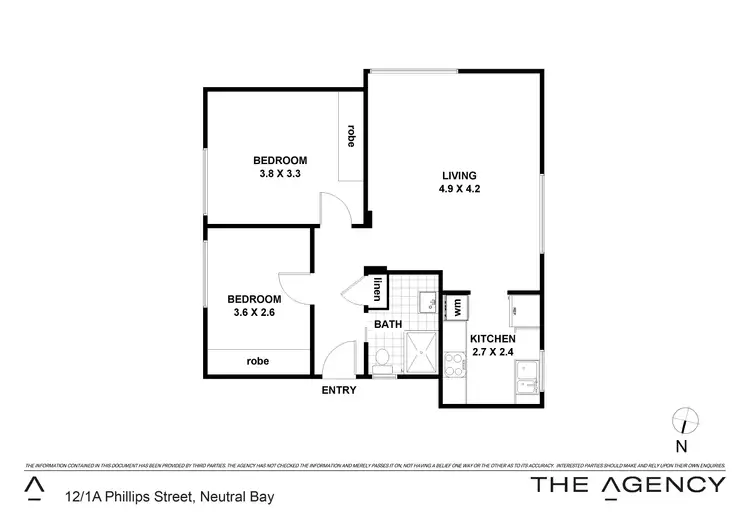Floorplan of Homely apartment listing, 12/1A Phillips Street, Neutral Bay NSW 2089