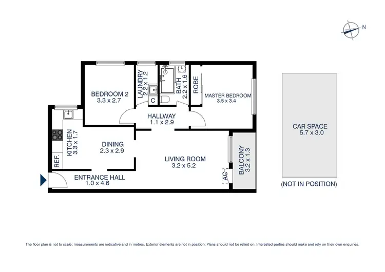 Floorplan of Homely apartment listing, 12/13 Brisbane Street, Harris Park NSW 2150