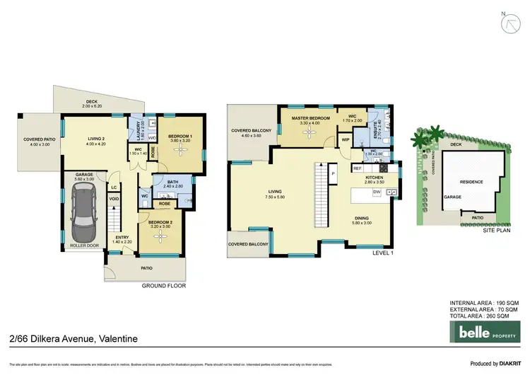 Floorplan of Homely townhouse listing, 2/66 Dilkera Avenue, Valentine NSW 2280