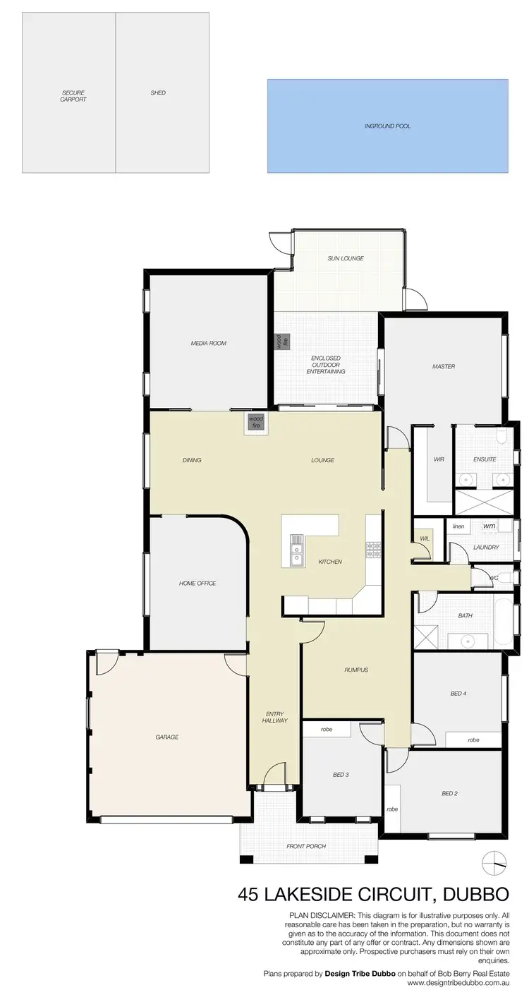 Floorplan of Homely house listing, 45 Lakeside Circuit, Dubbo NSW 2830
