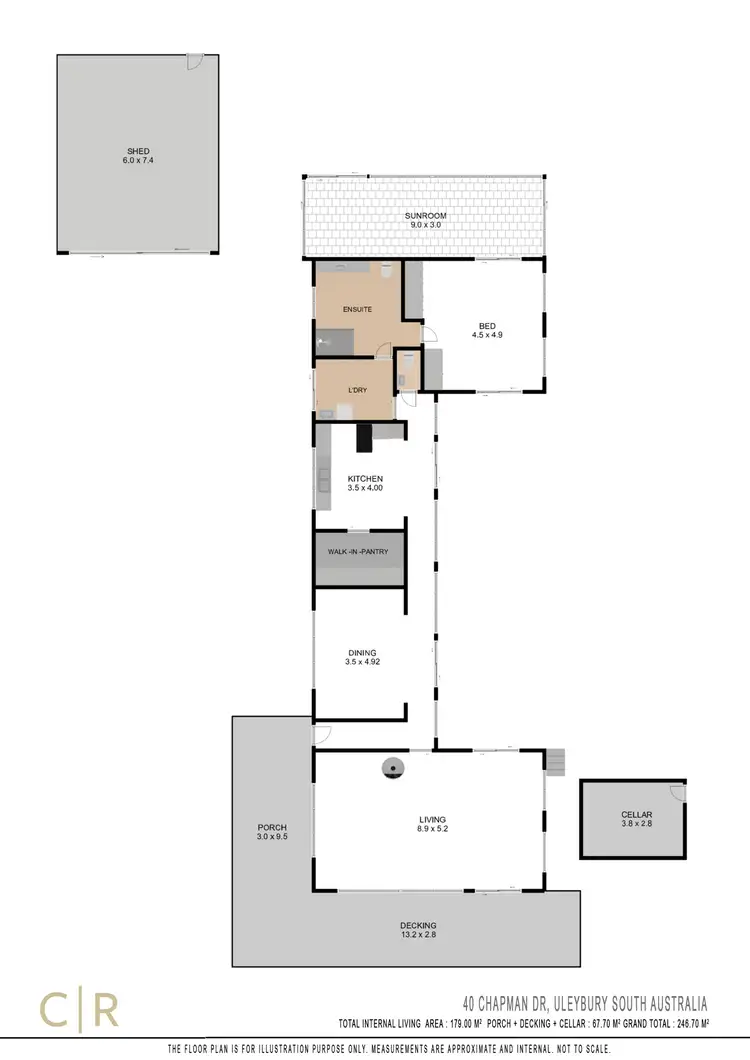 Floorplan of Homely house listing, 40 Chapman Drive, Uleybury SA 5114