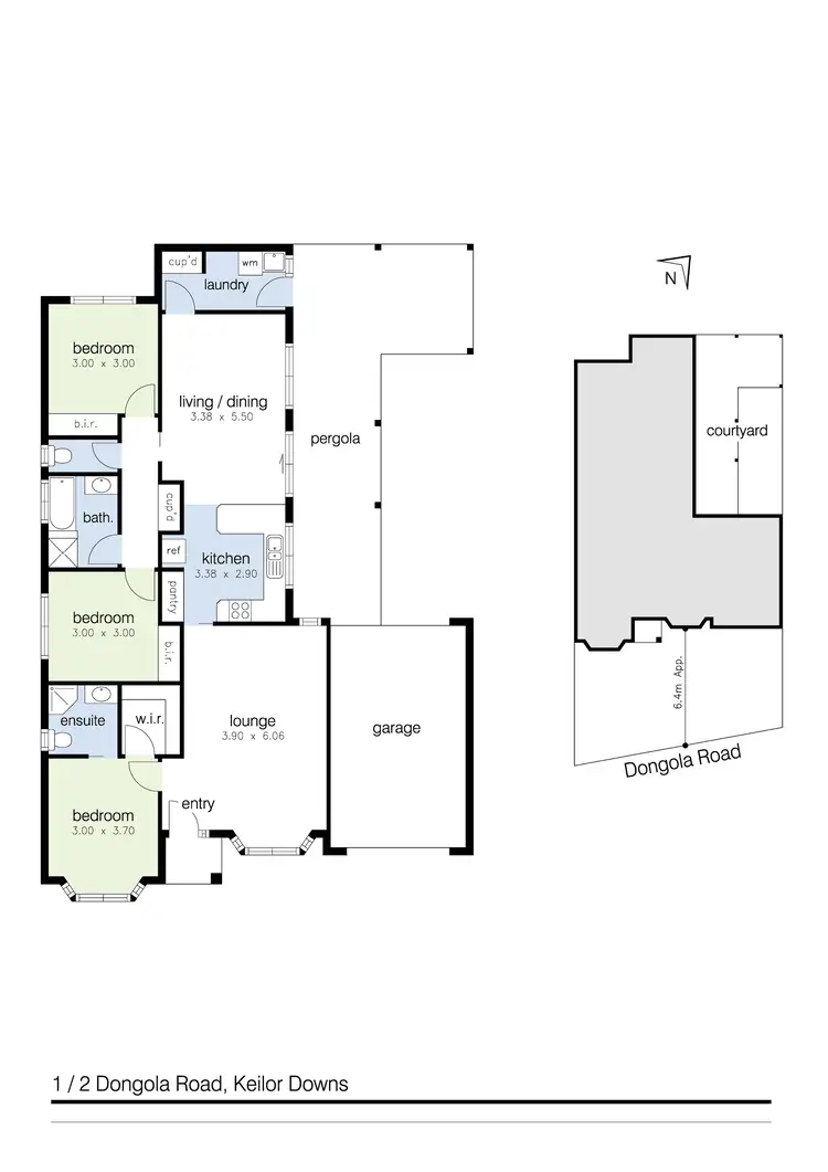 Floorplan of Homely unit listing, 1/2 Dongola Road, Keilor Downs VIC 3038