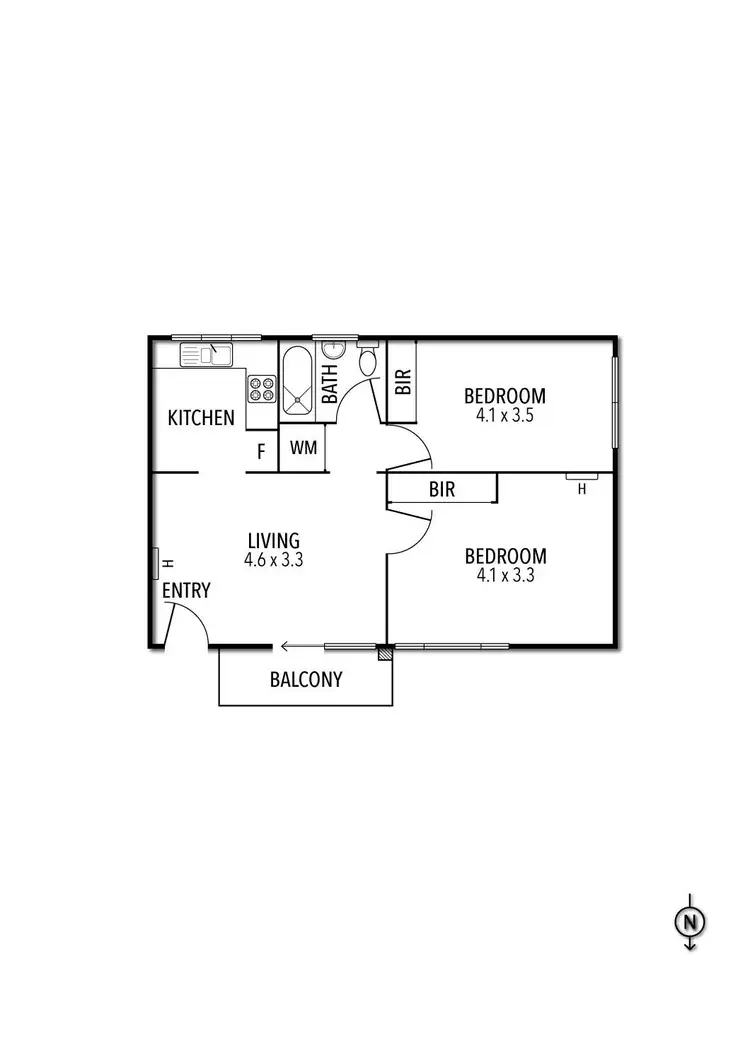 Floorplan of Homely apartment listing, 8/14 The Boulevard, Hawthorn VIC 3122
