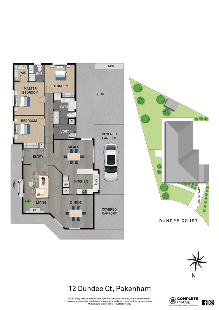 Floorplan of Homely house listing, 12 Dundee Court, Pakenham VIC 3810