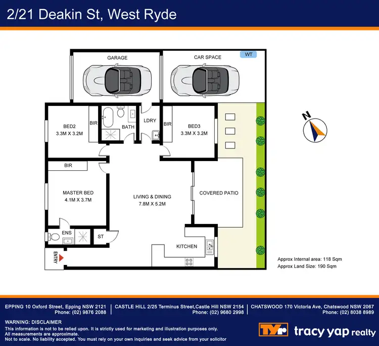 Floorplan of Homely villa listing, 2/21 Deakin Street, West Ryde NSW 2114