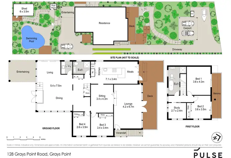 Floorplan of Homely house listing, 128 Grays Point Road, Grays Point NSW 2232