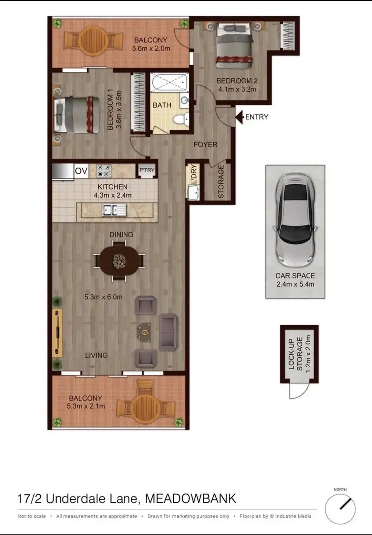 Floorplan of Homely apartment listing, 17/2 Underdale Lane, Meadowbank NSW 2114