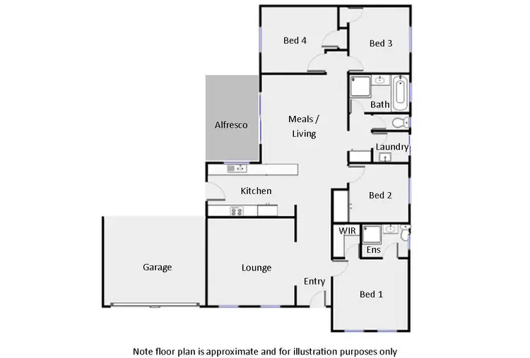 Floorplan of Homely house listing, 8 Spitfire Court, Mildura VIC 3500