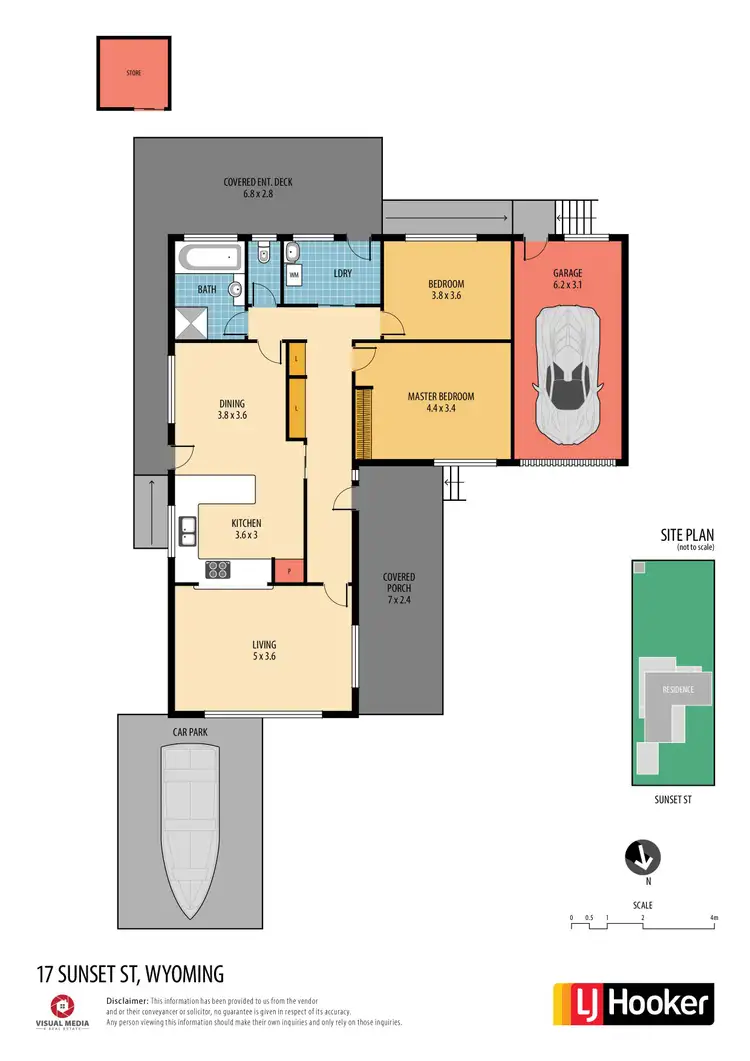 Floorplan of Homely house listing, 17 Sunset Street, Wyoming NSW 2250