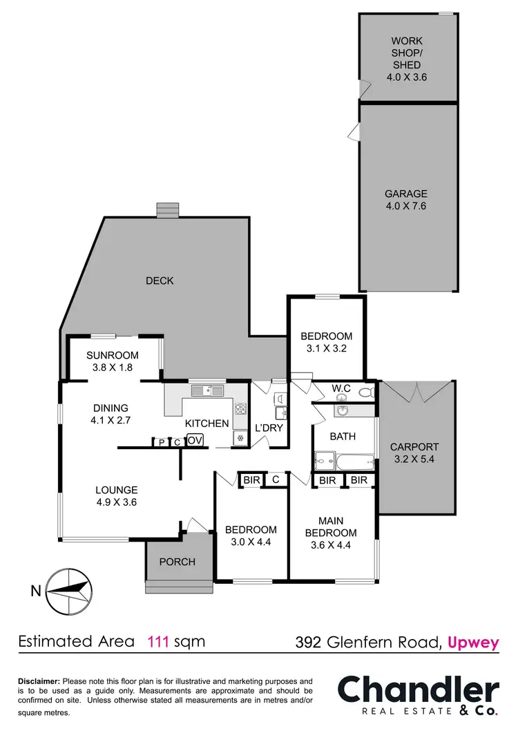 Floorplan of Homely house listing, 392 Glenfern Road, Upwey VIC 3158