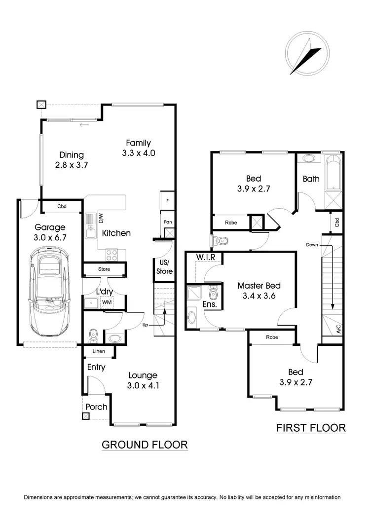 Floorplan of Homely townhouse listing, 70/105 Mountain Highway, Wantirna VIC 3152