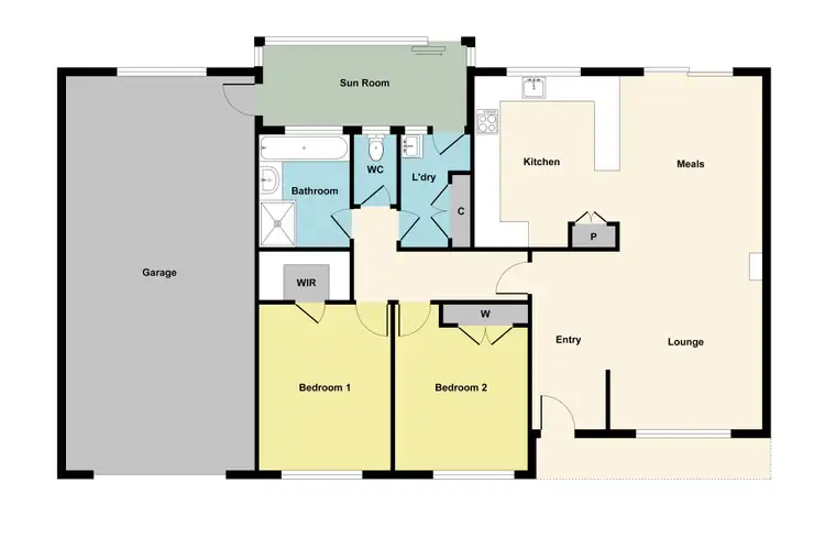 Floorplan of Homely house listing, 27 Carey Street, Ararat VIC 3377