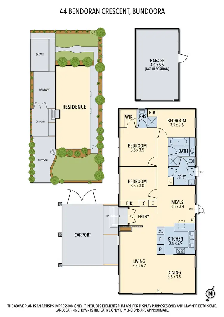 Floorplan of Homely house listing, 44 Bendoran Crescent, Bundoora VIC 3083