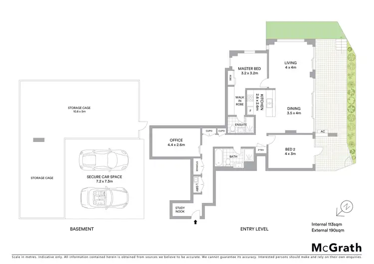 Floorplan of Homely unit listing, 3104/42 Pemberton Street, Botany NSW 2019