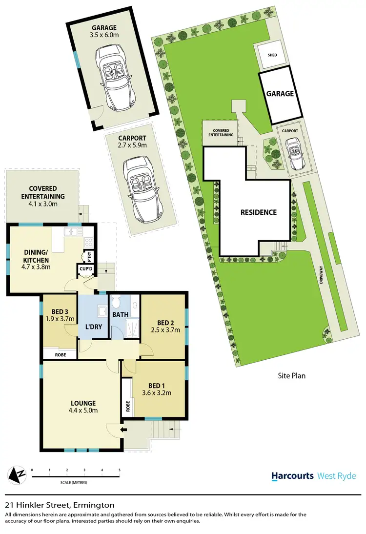 Floorplan of Homely house listing, 21 Hinkler Street, Ermington NSW 2115
