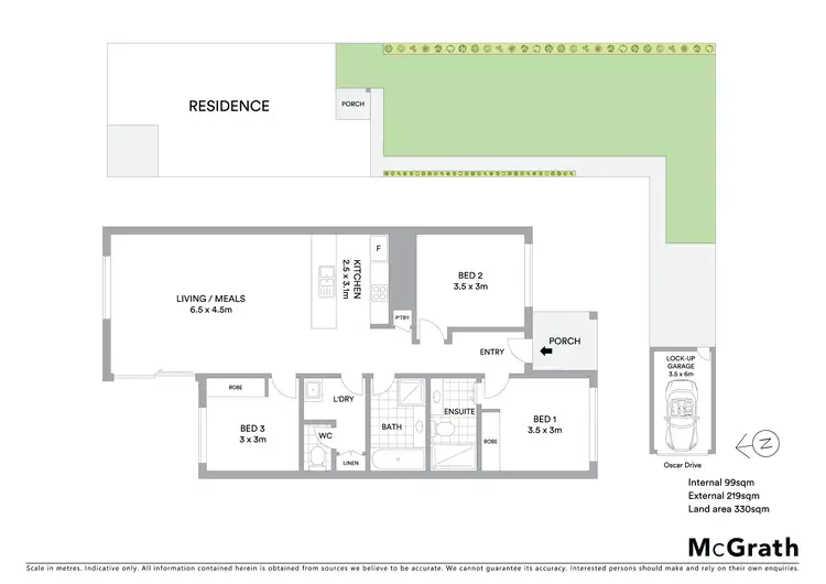 Floorplan of Homely townhouse listing, 11 Oscar Drive, Sebastopol VIC 3356