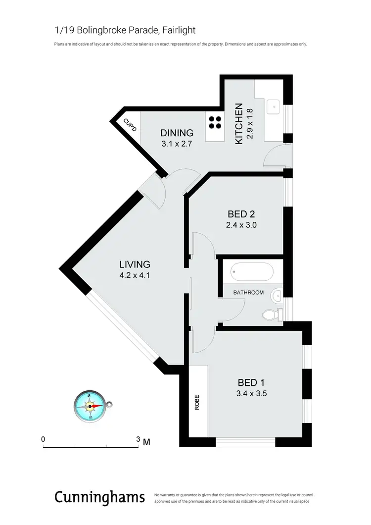 Floorplan of Homely apartment listing, 1/19 Bolingbroke Parade, Fairlight NSW 2094
