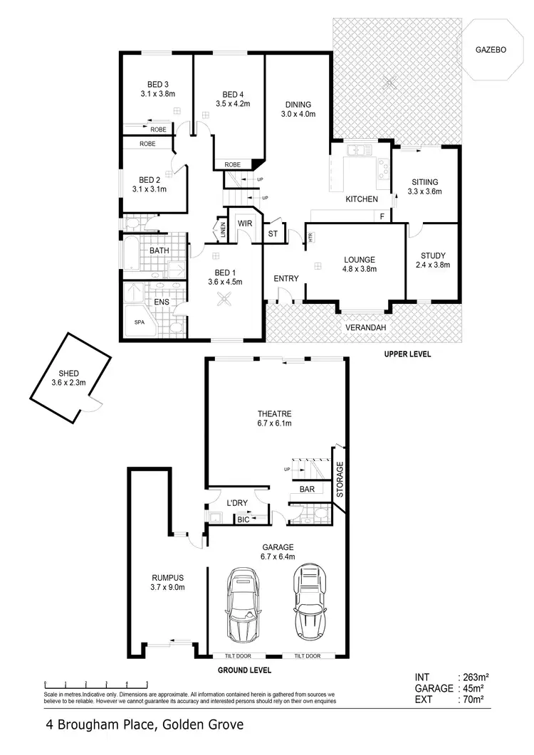 Floorplan of Homely house listing, 4 Brougham Place, Golden Grove SA 5125
