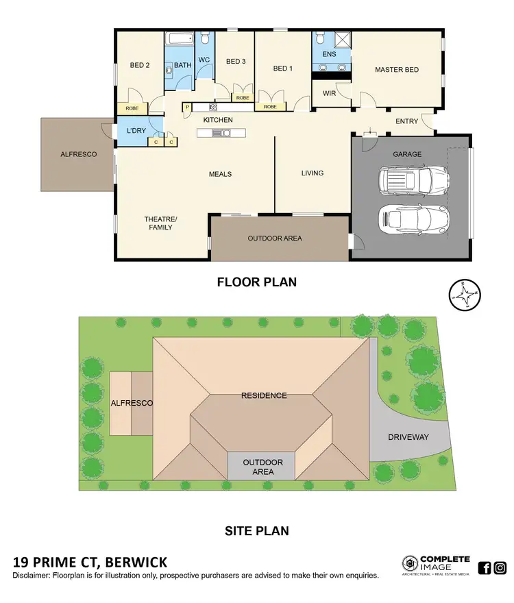 Floorplan of Homely house listing, 19 Prime Court, Berwick VIC 3806