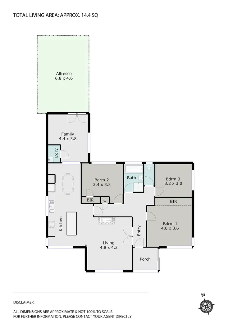 Floorplan of Homely house listing, 12 Freeman Street, Wendouree VIC 3355