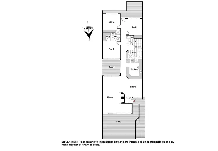 Floorplan of Homely townhouse listing, 3/51 Musgrave Street, Yarralumla ACT 2600