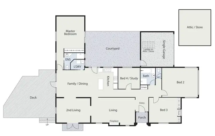 Floorplan of Homely house listing, 40 Nsw Crescent, Barton ACT 2600