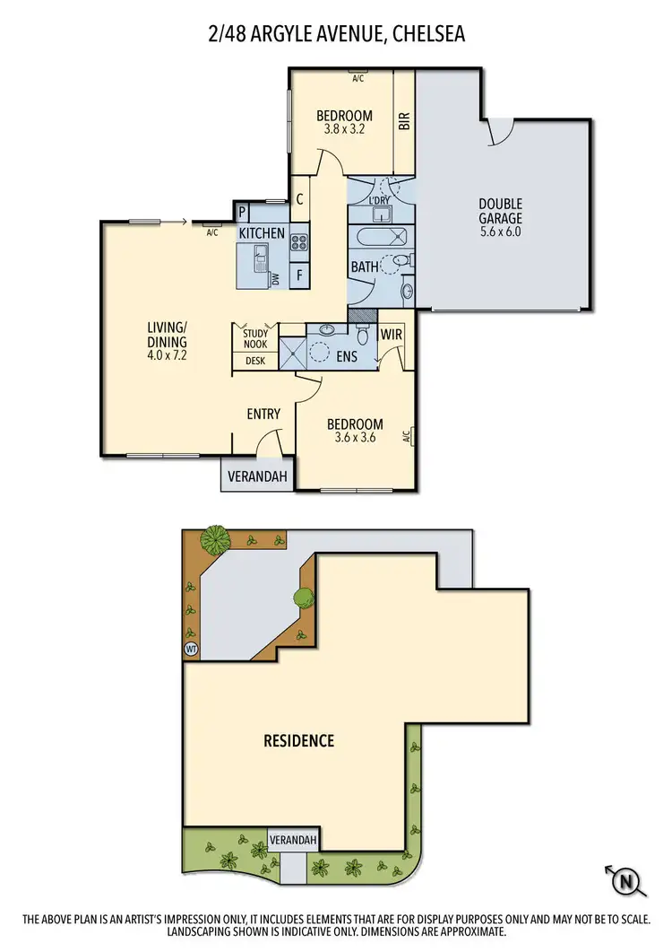 Floorplan of Homely townhouse listing, 2/48 Argyle Avenue, Chelsea VIC 3196