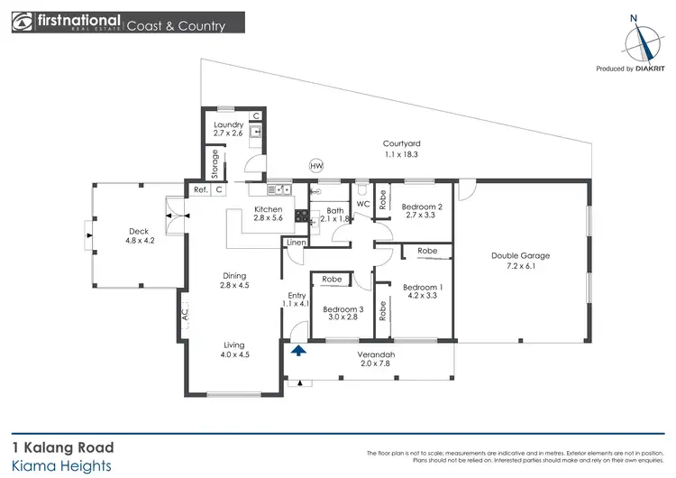 Floorplan of Homely house listing, 1 Kalang Road, Kiama Heights NSW 2533