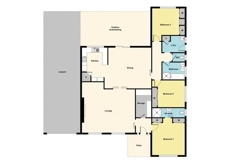 Floorplan of Homely house listing, 66 Golden Wattle Drive, Maryborough VIC 3465