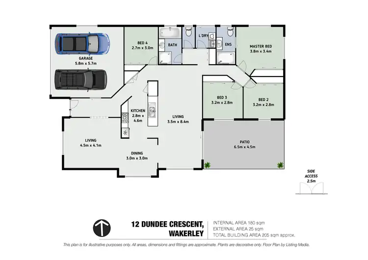 Floorplan of Homely house listing, 12 Dundee Crescent, Wakerley QLD 4154