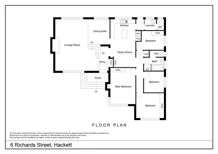 Floorplan of Homely house listing, 6 Richards Street, Hackett ACT 2602