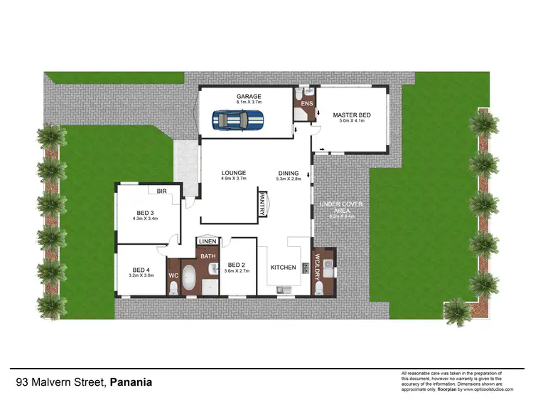 Floorplan of Homely house listing, 93 Malvern Street, Panania NSW 2213