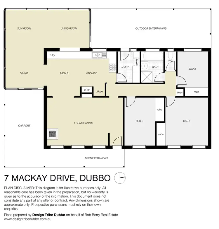 Floorplan of Homely house listing, 7 MacKay Drive, Dubbo NSW 2830