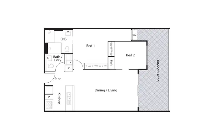 Floorplan of Homely apartment listing, 250/36 Philip Hodgins Street, Wright ACT 2611